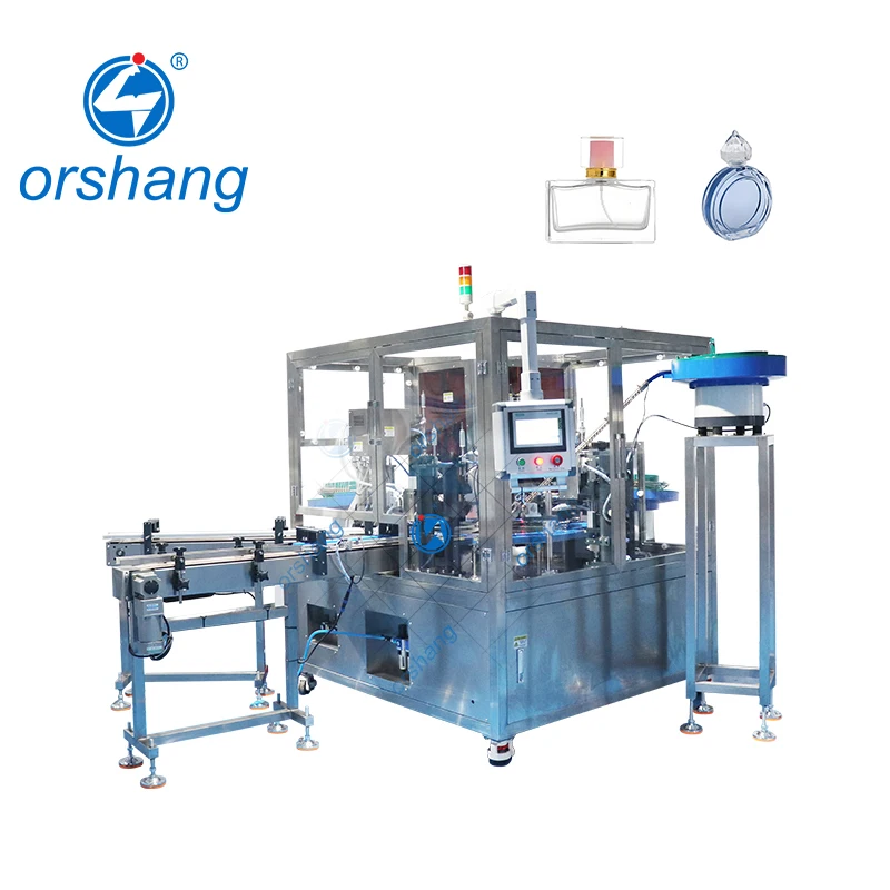 

Orshang Electric Automatic Perfume & Essential Oil Bottle Filling & Capping Integrated Production Line Hot Sale 1-Year Warranty