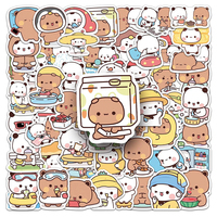 10/30/50PCS Cute Bubu and Dudu Graffiti Stickers for Kids DIY Phone Case Laptop Car Waterproof Kawaii Cartoon Decoration Sticker