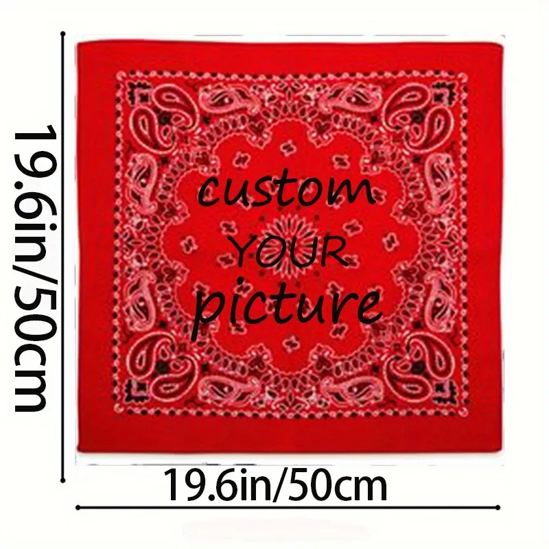 Custom Silk Scarf Personalized Scarf for Women Luxury Photo Name Pattern Birthday Gift Wedding Anniversary Gift Multiple Sizes