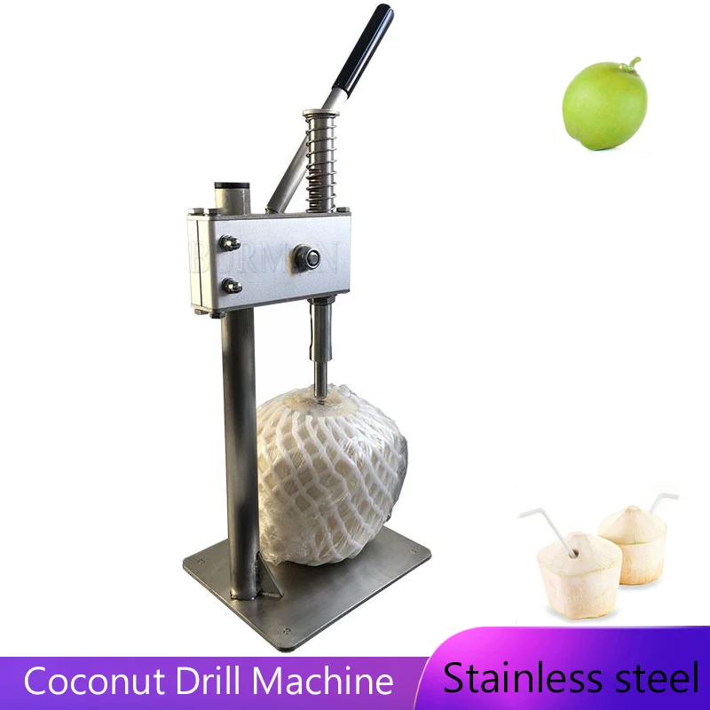 Manual Coconut Drilling Tool Tender Coconut Hole Opening Machine Coco Water Punch Tap Drill Coconut King Hole Punching Machine