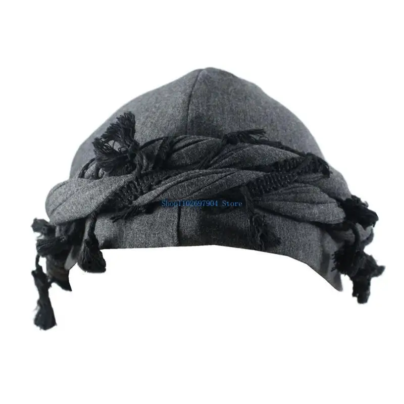 N7YF Comfortable Versatiles Headscarf Hat Fashionable Headwrap Hat Adjustable Hat for Outdoor Event