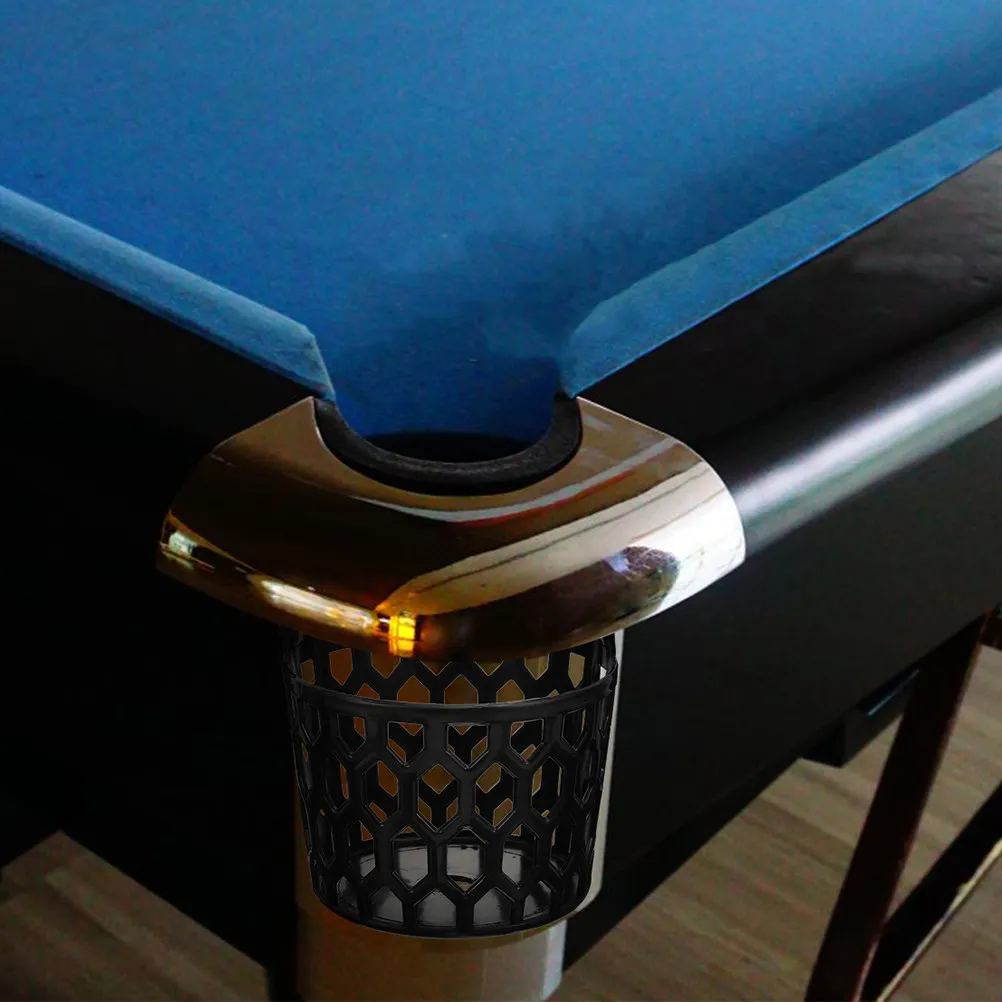 

2Pcs Pool Table Basket Billiard Drop Basket Plastic Storage Net Holder for Billiard Table Accessories Heavy Duty Ball Catcher