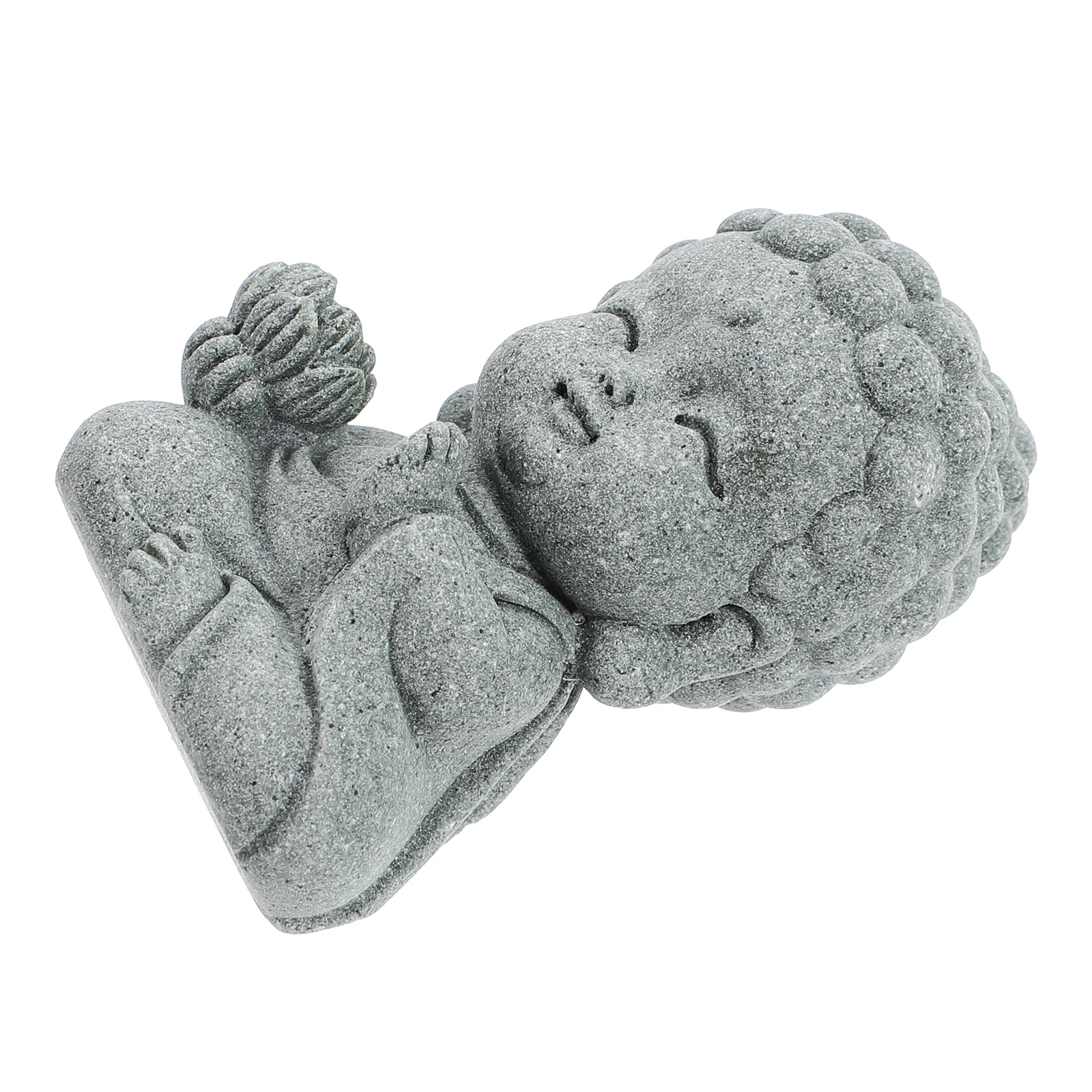 

Buddha Statue Ornament Small Decor Indoor Fish Tank Figurines Landscape Stone Decoration