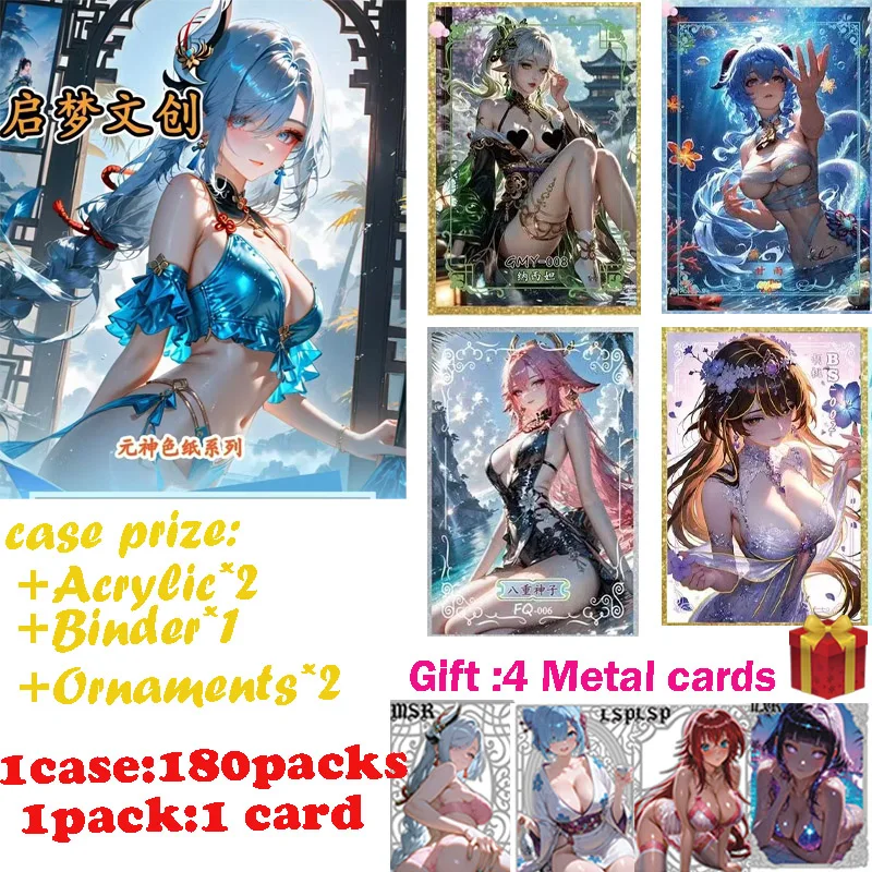 

2025 Newest “qimeng”Card Club Boards Anime Genshin Rare Hobby Collection ACG Girls Box Hobbies Gifts