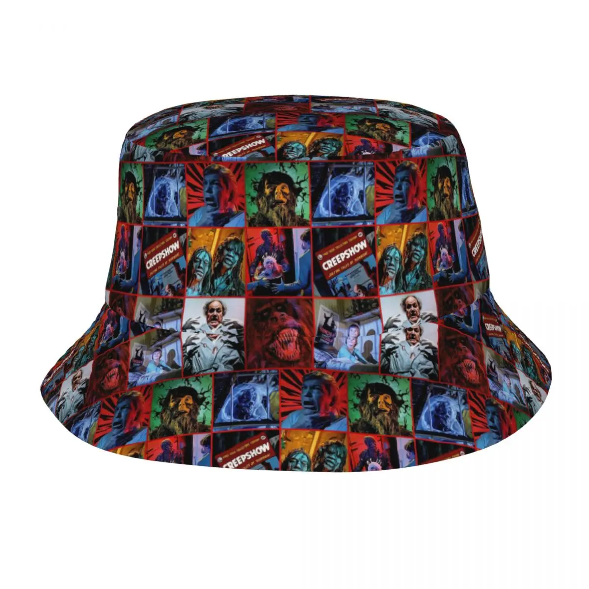 Film Creepshow 1982 Horror Movie Bucket Hats for Women Men Beach Floppy Hat Trendy Packable for Vacation Fishing Caps Bob Hat