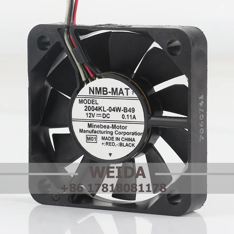 cooling fan Original NMB DC 12V 0.11A AC EC 5010 50X50X10MM 5CM ultra thin projector Converter 3-wire 2004KL-04W-B49