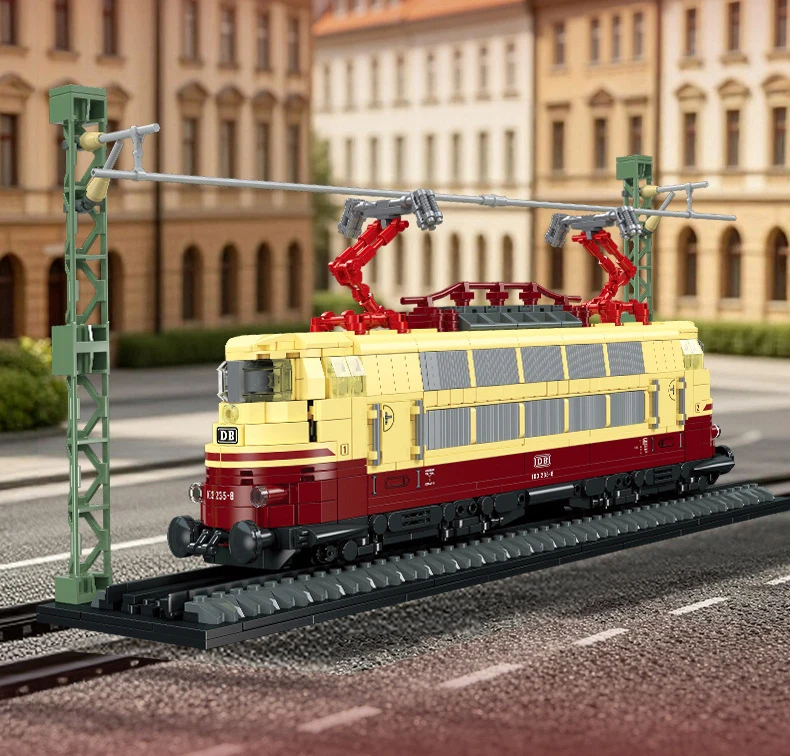 Technisches Deutschland Elektrischer Zug Baustein-Schienensystem Bausatz 1965 DB Klasse 103 Lehrreiches Spielzeug Sammlerstück – Detail 2