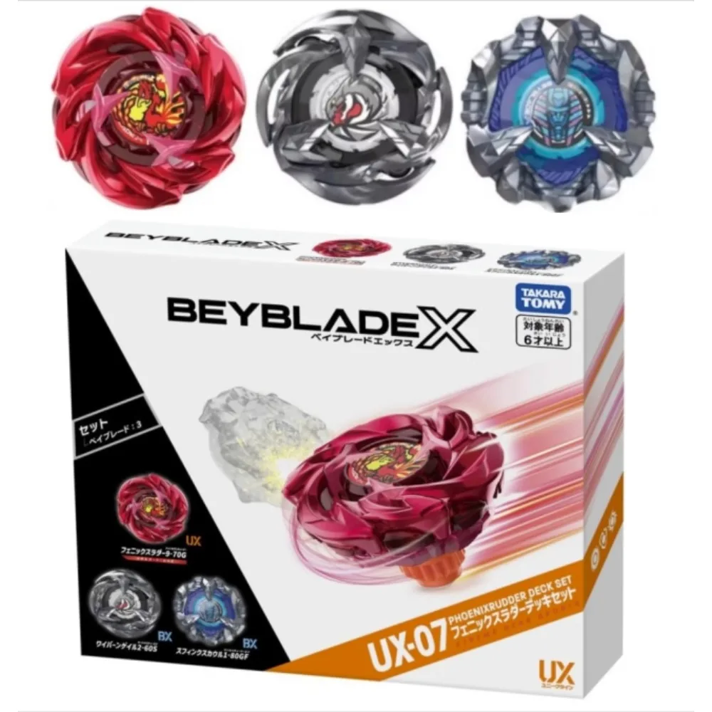 Original Takara Tomy Beyblade X UX-07 Phoenix Ladder Deck Set