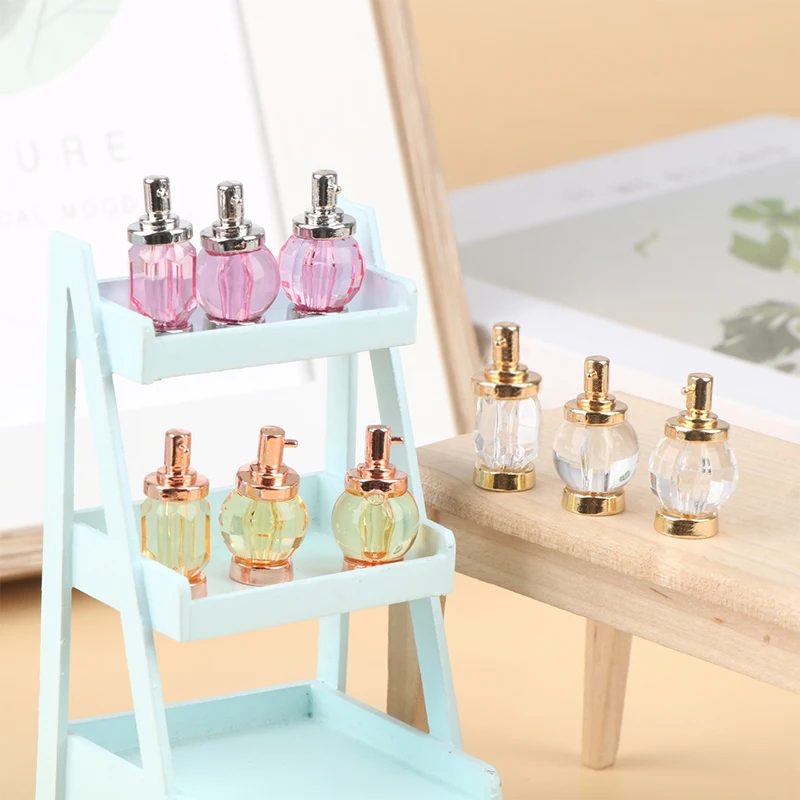 3 pçs 1:12 casa de bonecas em miniatura perfume modelo quarto banho decoração brinquedo cena boneca casa decoração acessórios