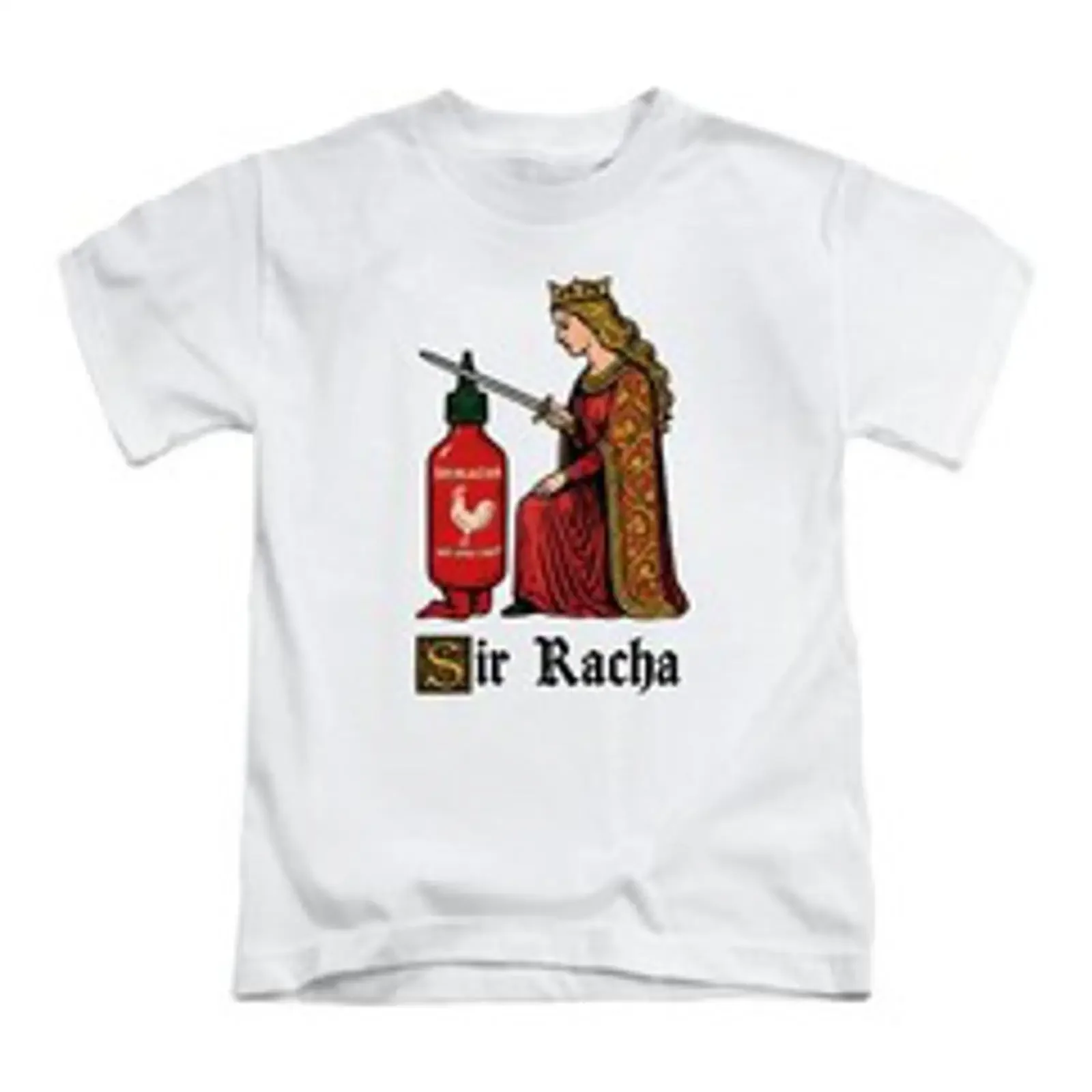 Sir Racha Erwachsene T Shirt Lustig Essen Sauce Meme Fun Top Neu vintage Washed Stretched Breathable homme Casual