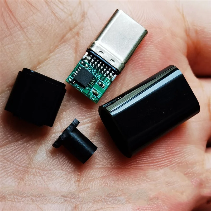 PHILE-10Pcs 12 فولت PD/QC شرك مجلس وحدة شحن سريع مع قذيفة PD 2 3.0 تيار مستمر الزناد USB نوع-C ذكر QC4 موصل شحن الأبيض D