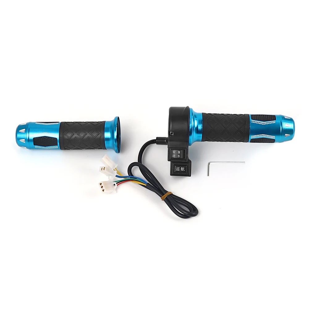 알루미늄 합금 트위스트 스로틀 핸들 고속/중속/저속 /전진 후진 전기 자전거/전동 스쿠터 가속기 그립 부품