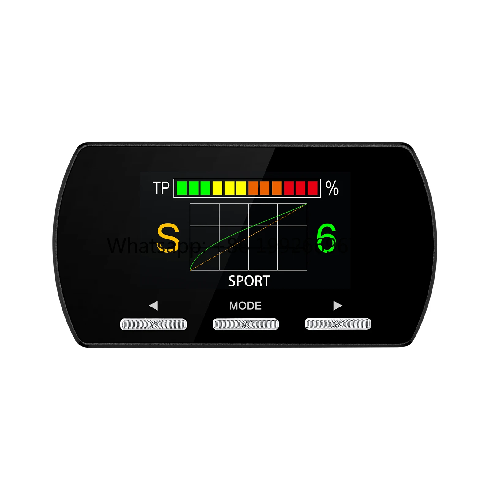 F2 Car Accelerator Electronic Throttle Controller 2.5in LED Screen Type-C Connection 13 Drive Modes Universal Fitment Enhances