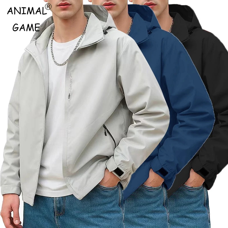 

Уличная мужская легкая куртка из софтшелла, водонепроницаемая, с капюшоном, водонепроницаемая, осенняя, походная, ветровка, пальто, ветрозащитная верхняя одежда