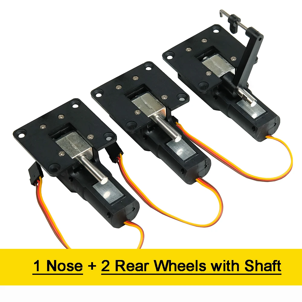 SKYAREA Servoless Retract mit Metallblock, elektrisches einziehbares Fahrwerk, Nasen-Retract 15091 m, für RC Fix Wing Airpalne 4