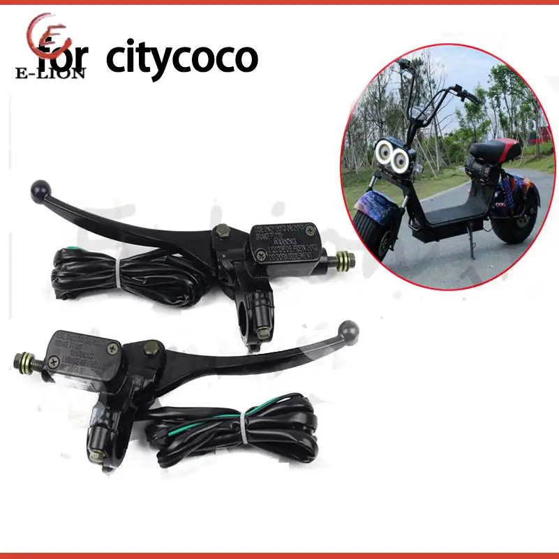 Citycoco Handbrake Handle Assembly with Hydraulic Pump Switch for Citycoco Electric Vehicle Parts Brake Oil