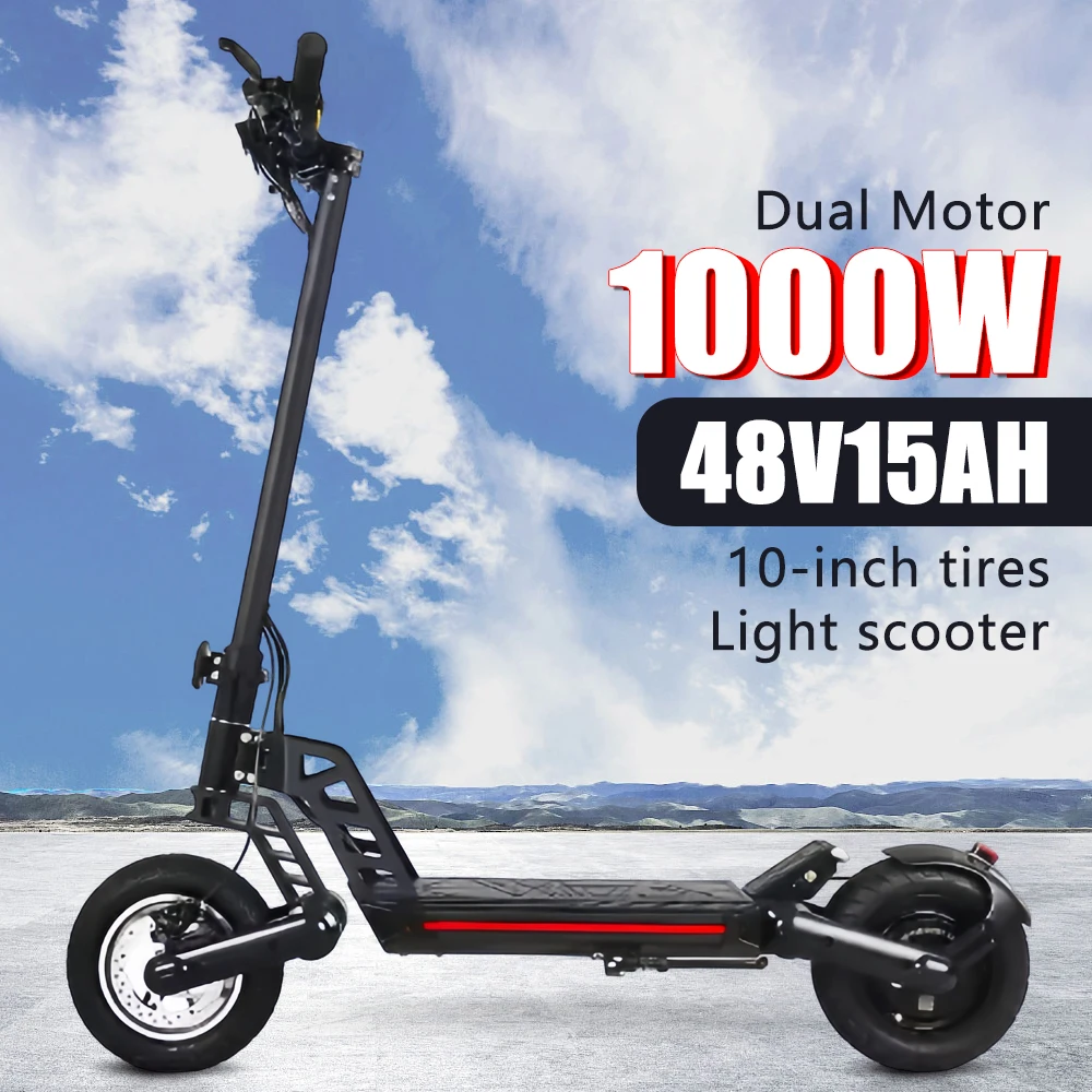 Kugoo 2025 Новый электрический самокат G2 Pro Китайский склад 1000 Вт Мотор для взрослых Складной самокат 48 В 15 Ач Батарея Большой радиус действия 60 км