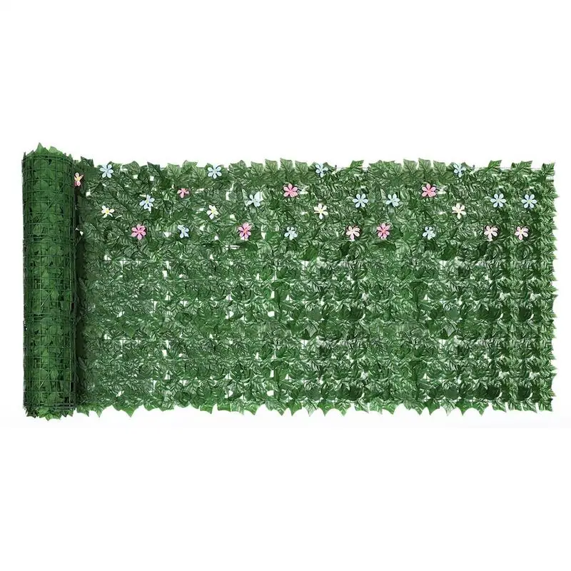 Ivy Fence Privacy Screen 3.3x10 Ft Artificial Hedges Panels UV-Protected Breathable Privacy Fence For Poolside Garden Backdrop