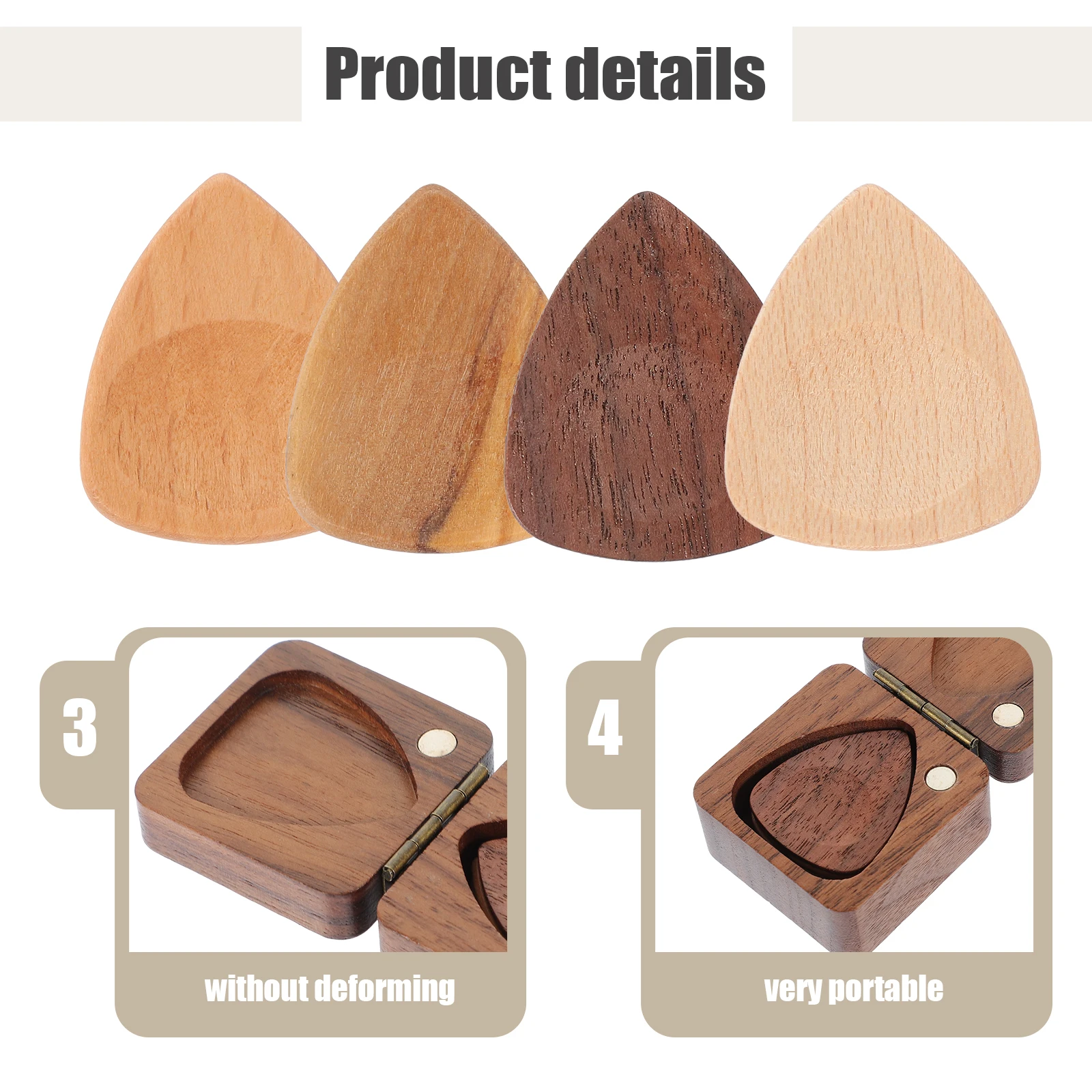

Guitar Pick Case Picks Electric for Stringed Musical Instrument Folk Acoustic Triangle