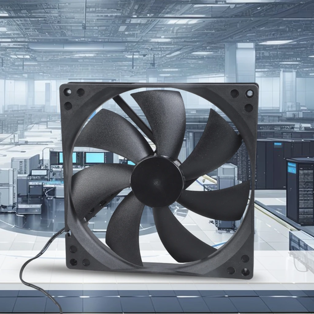 DC12V 180mm Computer Case Fan Double Ball Bearing 1800RPM Cooling Fan For Router Modem Cabinet And Kitchen Ventilation