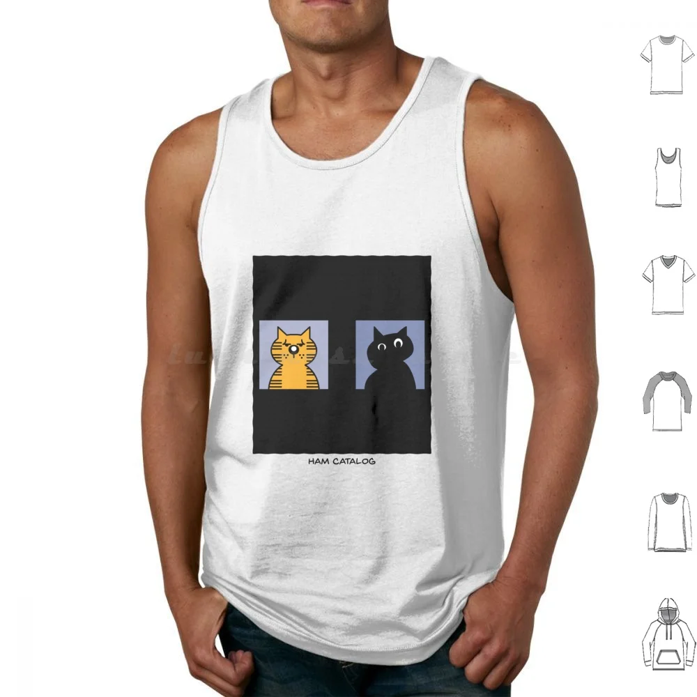 

Ham Catalog-Heathcliff Mandela Catalog-Analog Horror Shirt Tank Tops Print Cotton Heathcliff Mandela Catalogue Analog