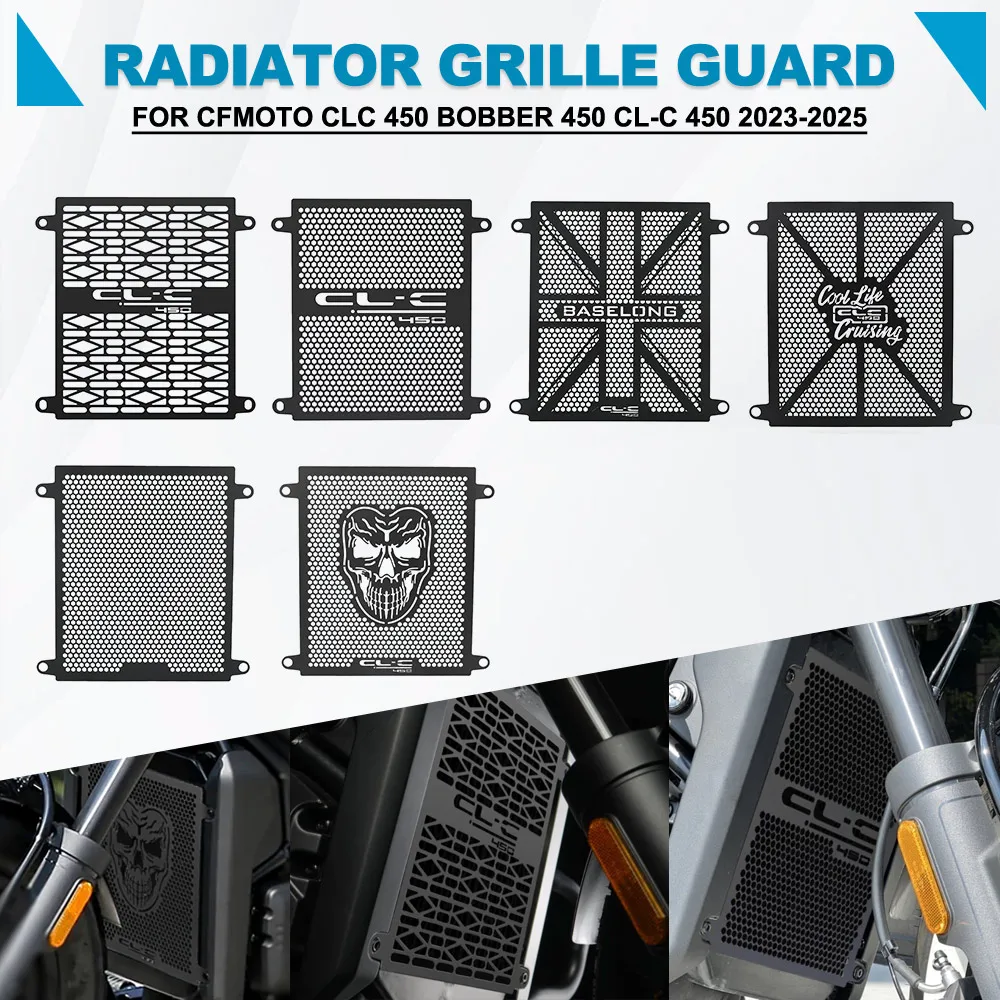 Radiator Grille Guard Cover Water Tank Protecter FOR CFMOTO CLC 450 Bobber 450 CL-C 450 2023-2025 Motorcycle CNC Accessories