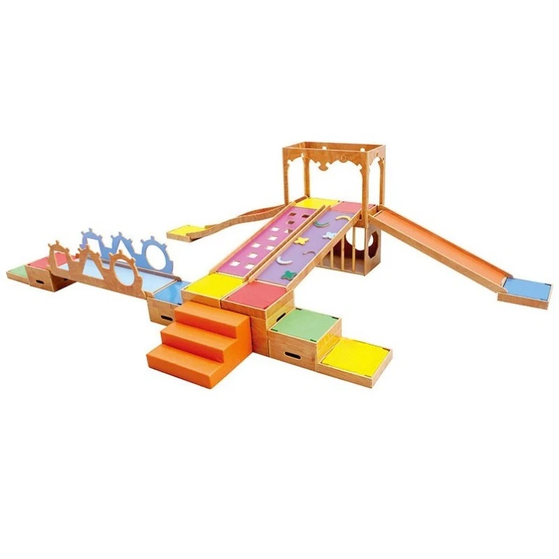 

Children's wooden slide
