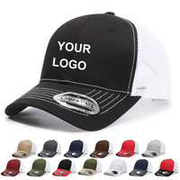 Custom Logo Summer Trucker Hat Unisex Fashion Richardson 112 Curved Brim Snapback Caps Breathable Baseball Cap Men
