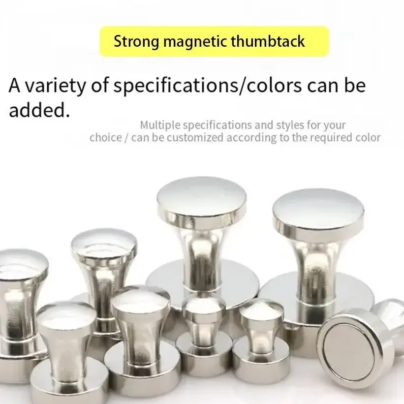 n45 Refrigerator Magnets Magnetic Push Pins Neodymium Magnet Pins Magnetic Thumb Tacks Sucker for Whiteboard Fridge Kitchen