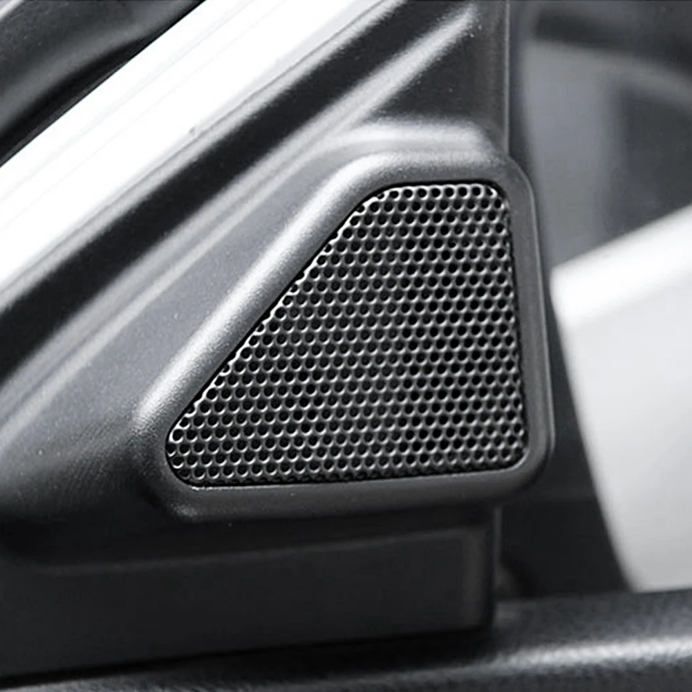 Durable-Car Door Panel Audio Horn Cover Tweeter Triangular Speaker Loudspeaker Cover Trim For Toyota Corolla 2014-2018