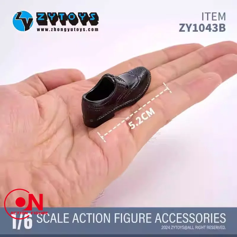 ZYTOYS 1/6 ZY1043 ذكر البروغ دعوى أحذية من الجلد أحذية جوفاء نموذج الملابس ملحق صالح 12 ''الجندي عمل الشكل الجسم