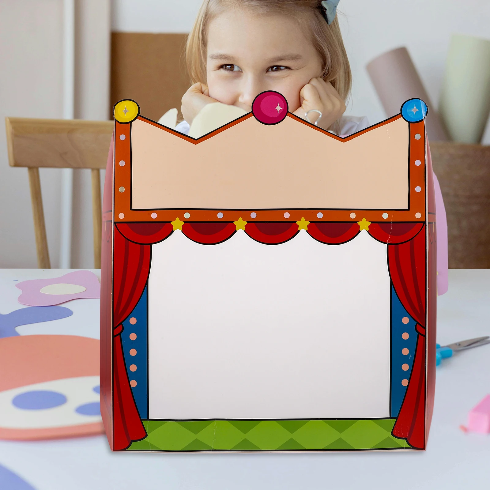 Kit de marionnettes d'ombre à faire soi-même, outils pédagogiques pour scène d'ombre, boîtes pour bébé, lettres, décorations de carnaval d'halloween, artisanat fait à la main pour enfants