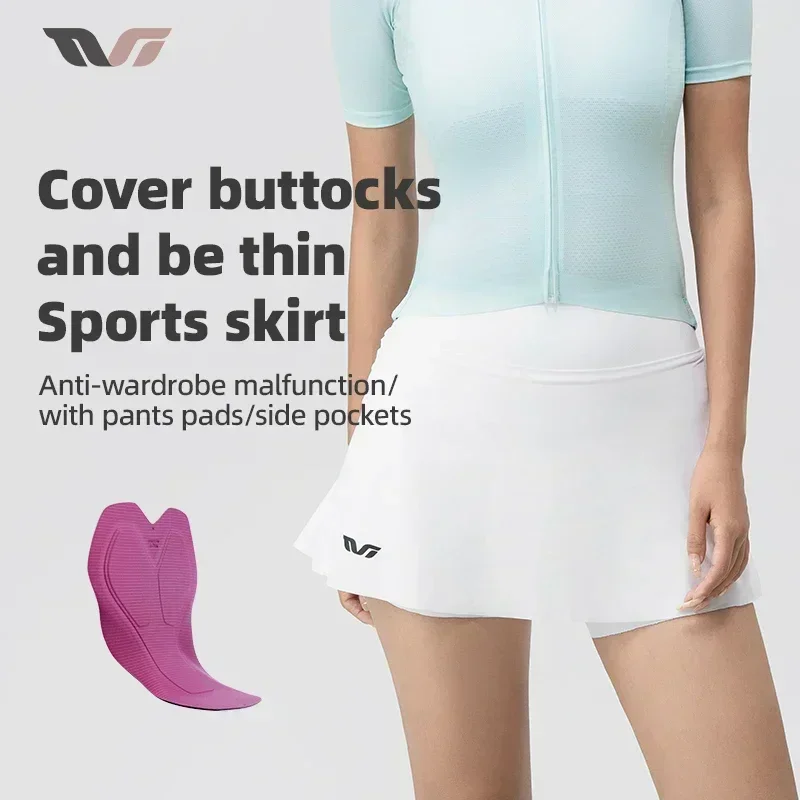 

ROCKBROS TVI велосипедная юбка для женщин, летняя дышащая беговая велосипедная юбка на открытом воздухе, теннисная спортивная юбка с карманами, повседневные шорты для фитнеса