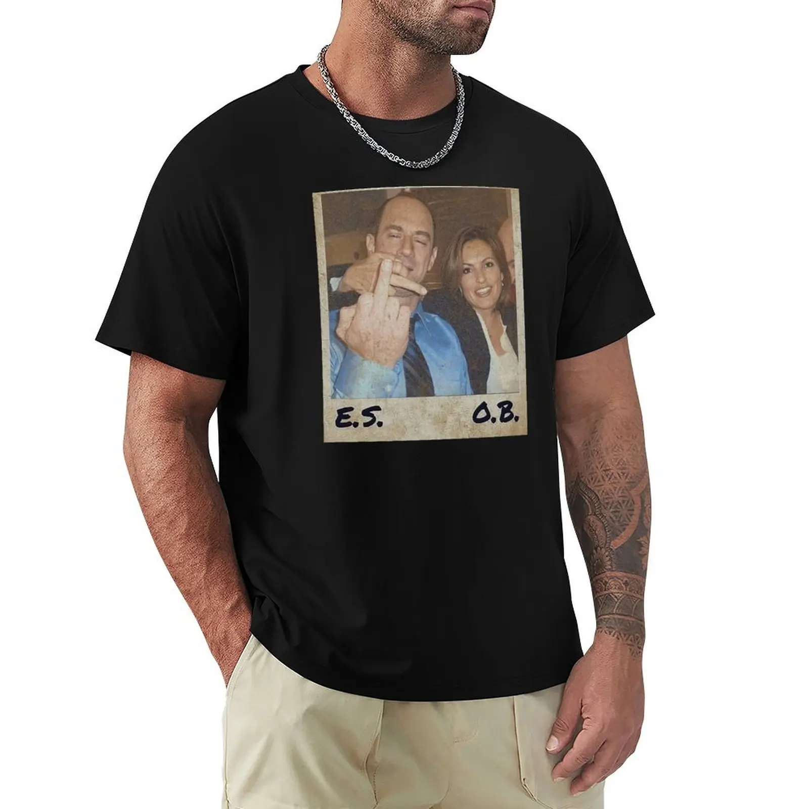 

Series Benson Elliot And Olivia Stabler T-Shirt Casual Daily Wear Short Sleeve Top