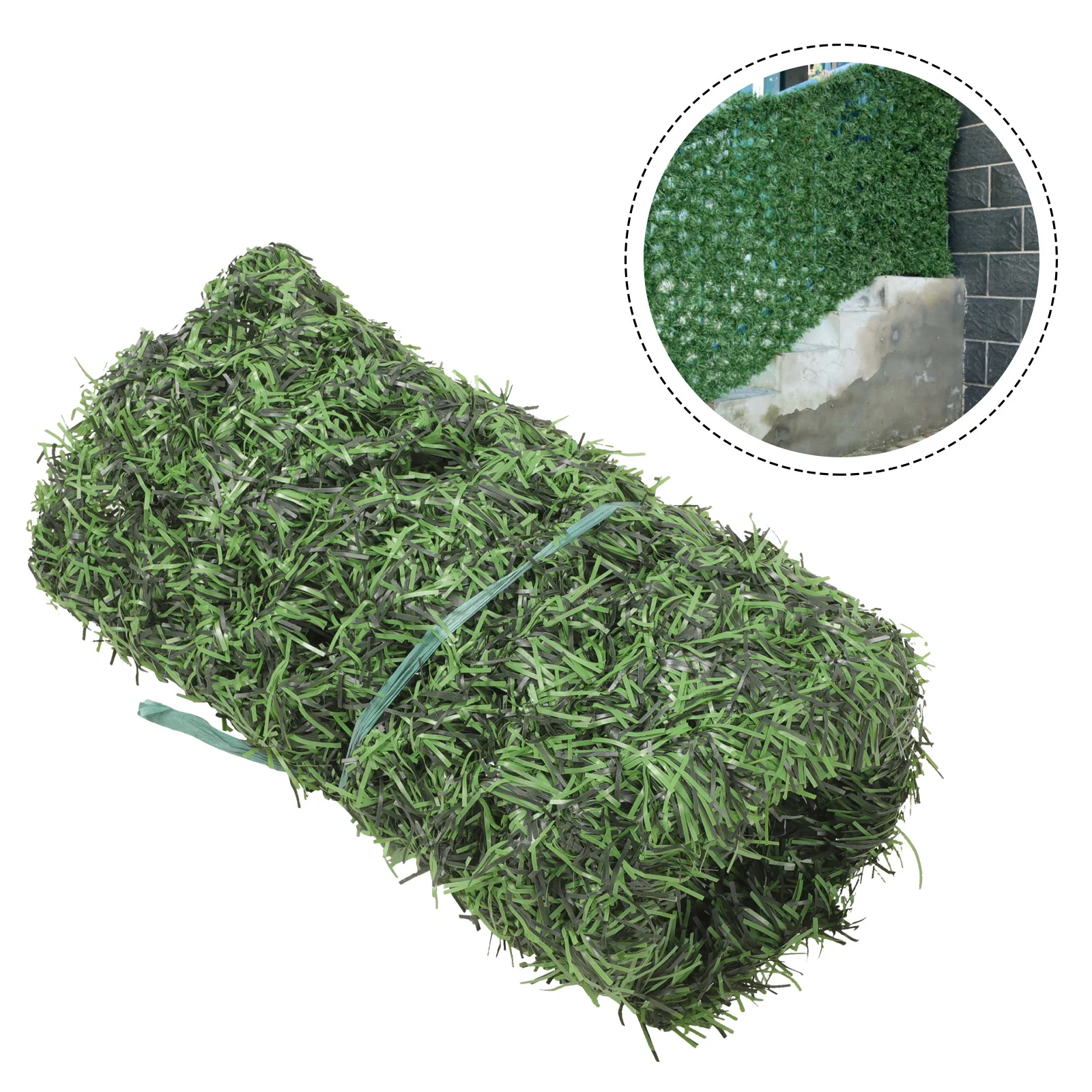 

Simulated Green Leaf Fence Artificial Trellis Screening Decorative Plant Wall Balcony Green Leaves Privacy Screen Fence Garden