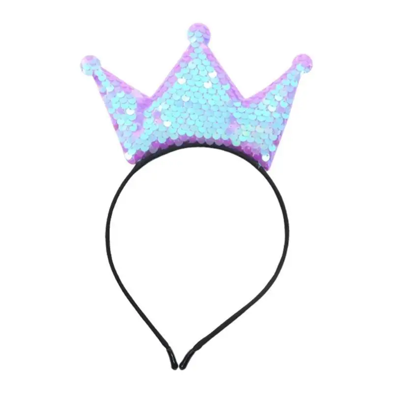

31BB Glittering Crowns Hair Band For Little Girl Birthday Celebration Hair Accessory