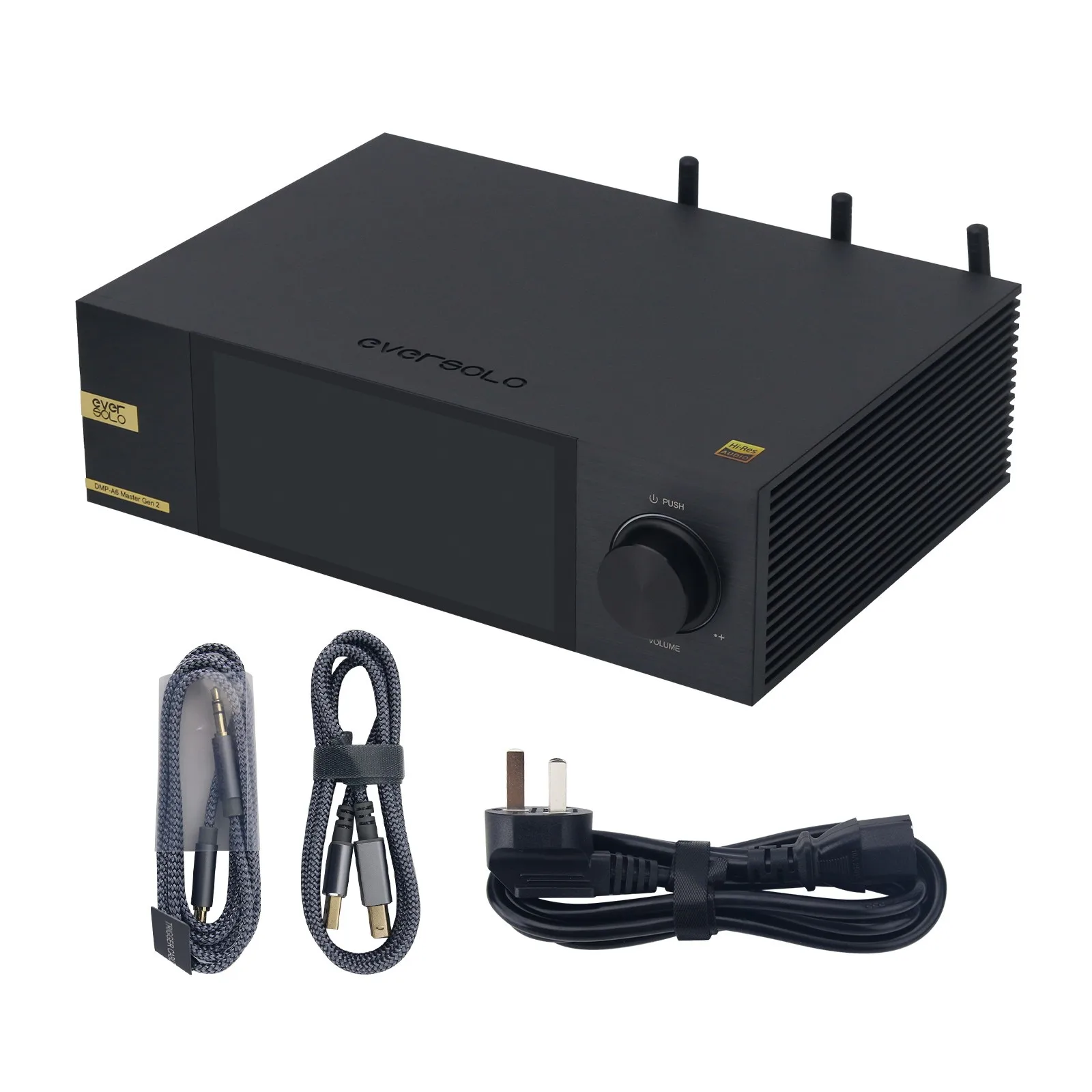 EVERSOLO DMP-A6 Master Edition Gen2 HiFi Audio Player Ultra-low Jitter Clock DAC Streaming Media with RGB Effects Knob