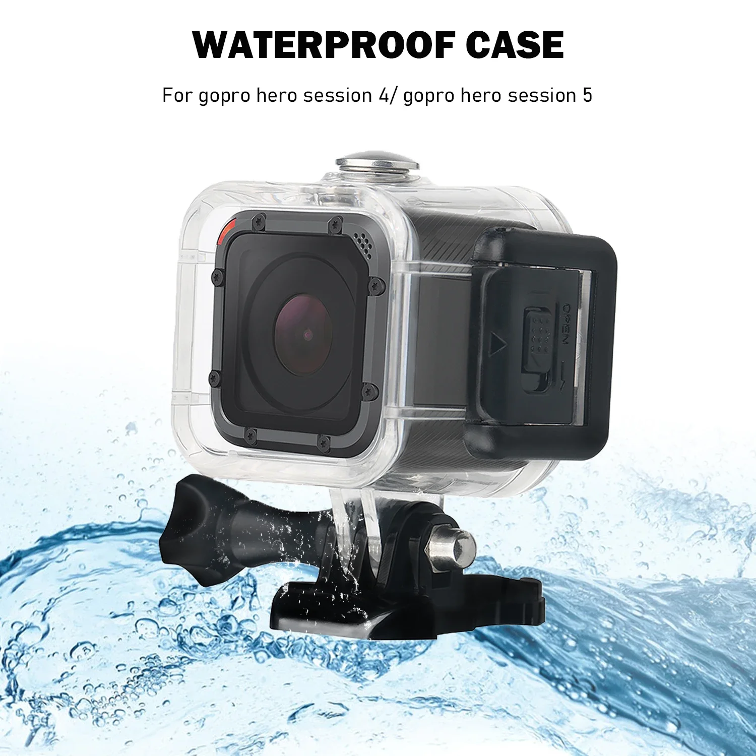 Funda carcasa impermeable para Gopro Hero 5 4 Session subacuática 45M caja de protección para GoPro Hero5 Session Accesorios