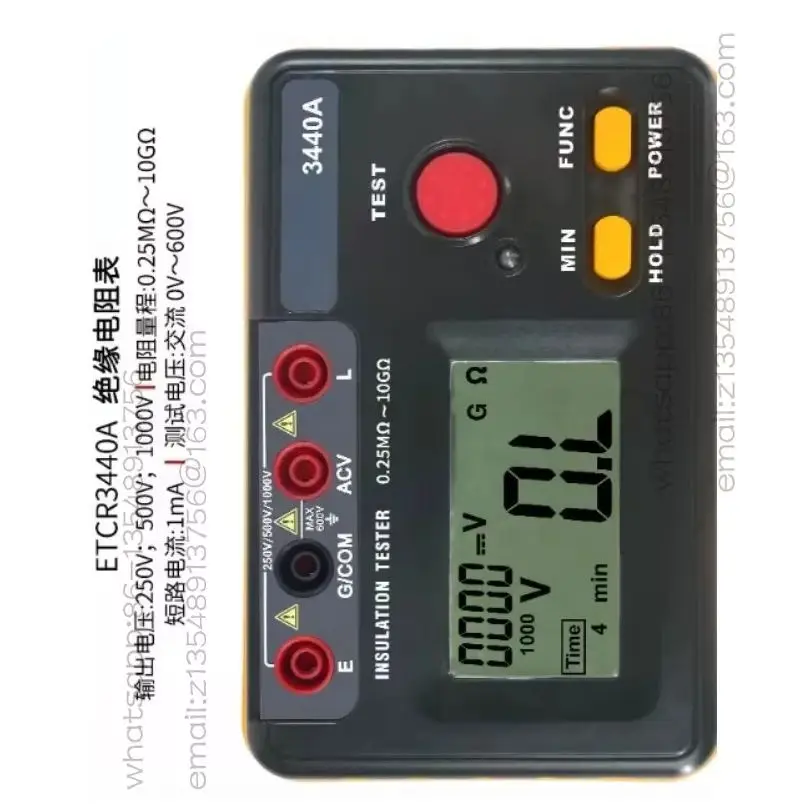 ETCR3500B insulation resistance tester 10KV high voltage megohm meter 5KV shaking meter 3520B/C/3480