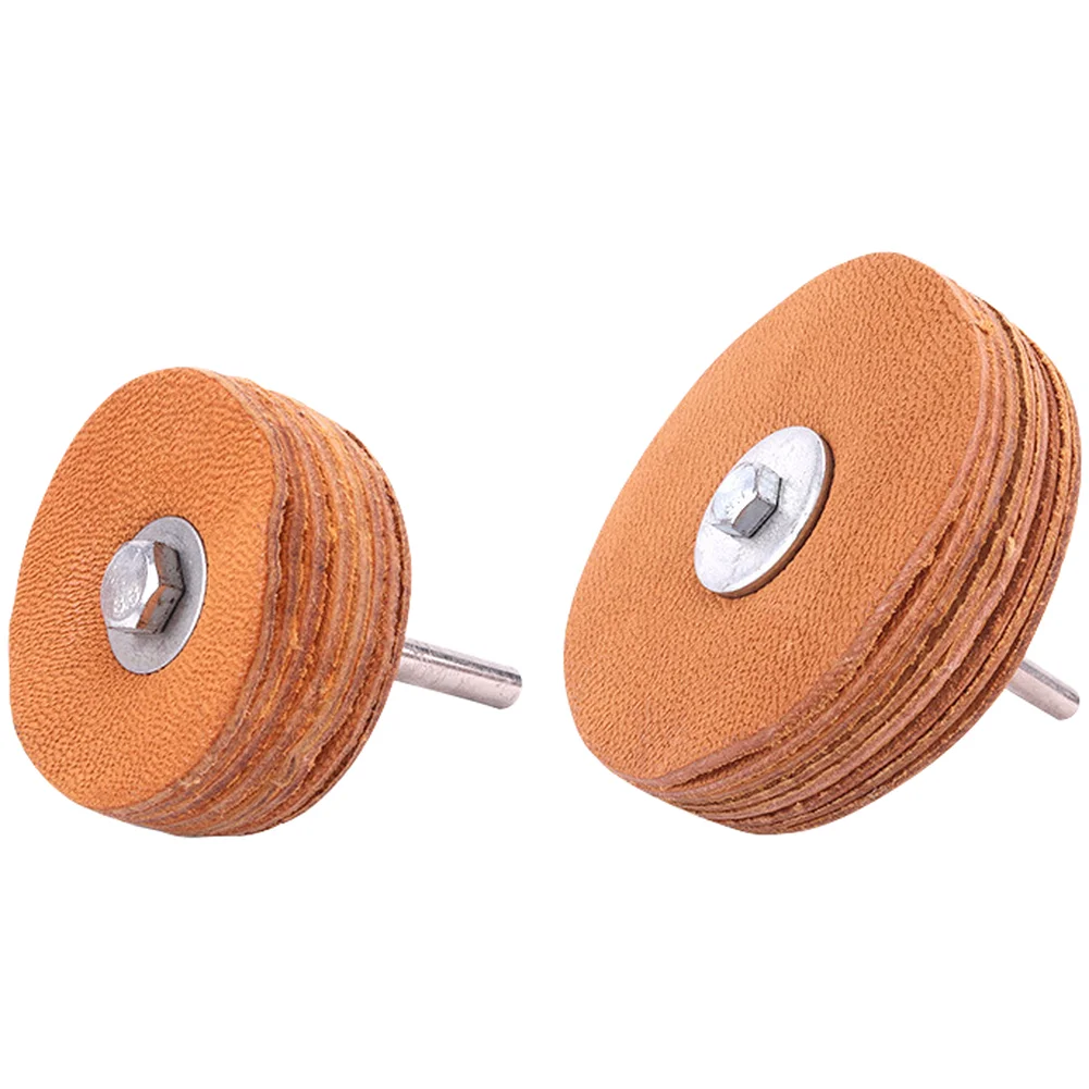 1/2Pcs 50/80mm Thickened 7-layer Leather Polishing Wheel For Jade Jewelry 6mm Shank Polishing Wheel Polishing Tool Accessories