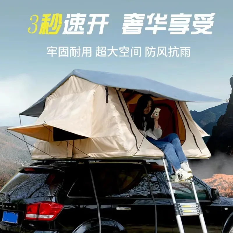 

Roof tent Automatic camping tent Rainproof quick open folding aluminum alloy outdoor tent manufacturer