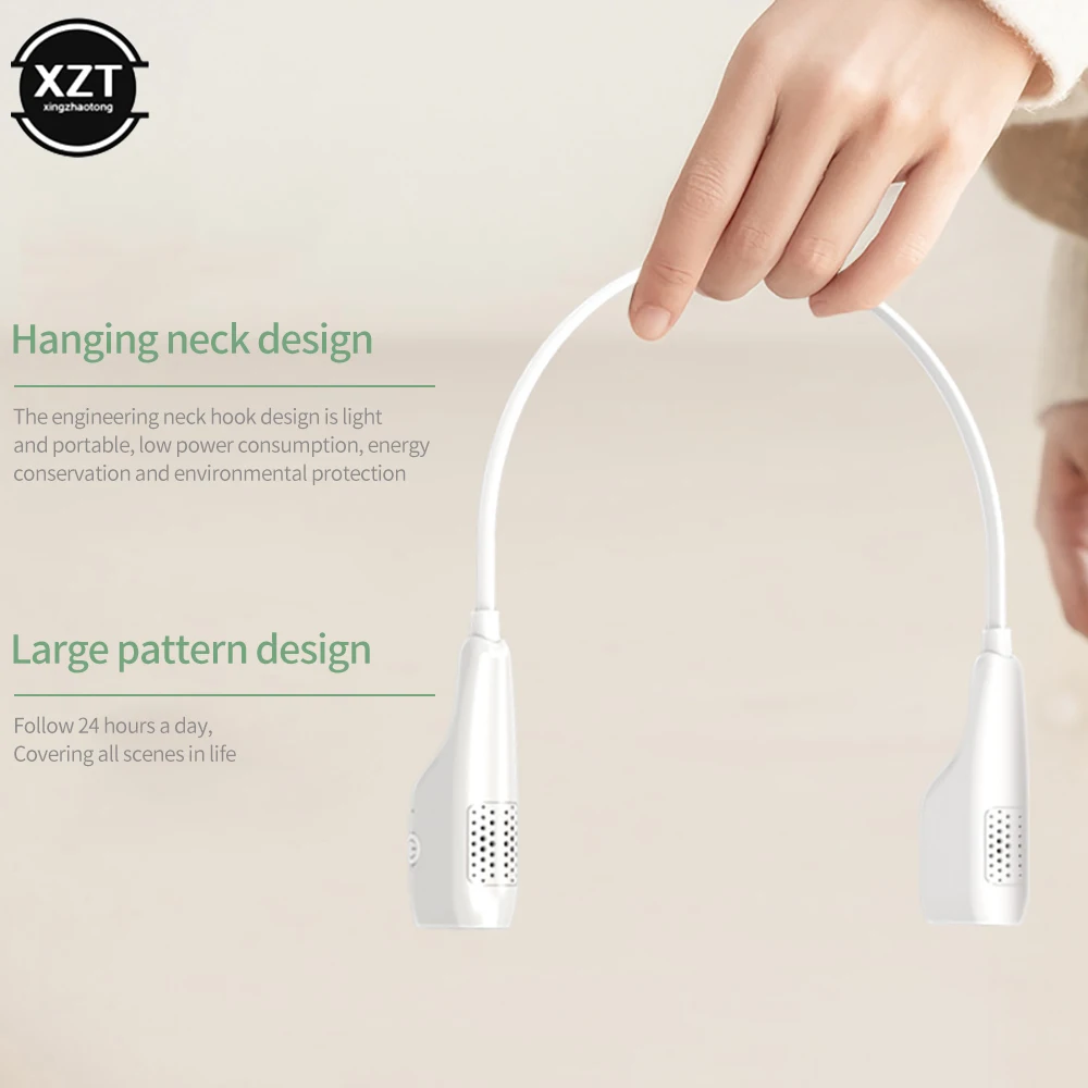 

Hanging Neck Negative Ion Air Purifier Portable Air Deoderizer Quiet Deodorant Small Carry-on Purifier USB Air Purifier