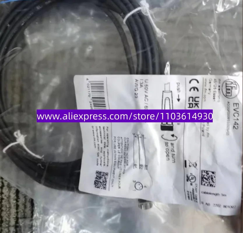 

New original IFM connection cable EVC142 EVC141 EVC151 EVC152 EVC145 EVC144 EVC147 EVC527 EVC143