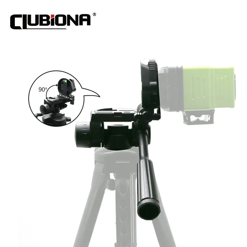 CLUBIONA LB06 Professional Adjustable Tripod Head Universal Three-dimensional Handheld Laser Level Holder Stand Head 1/4