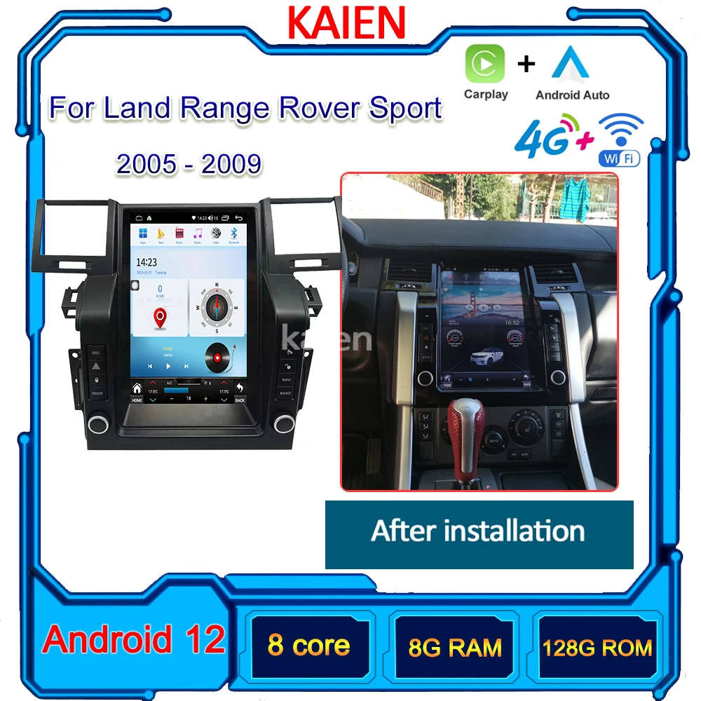 

KAIEN For Land Rover Range Sport L320 2005-2009 Car Radio Android 12 Auto Navigation GPS Stereo Player DVD Multimedia Autoradio