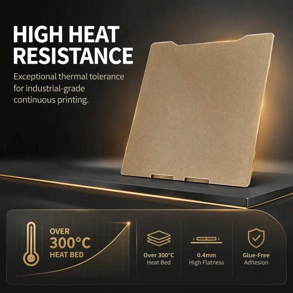 Smooth Textured PEI Build Plate Flexible 310 x 325mm Printing Platform Heat Resistant 3D Printer Bed Plate For K2 Pro 3D printer