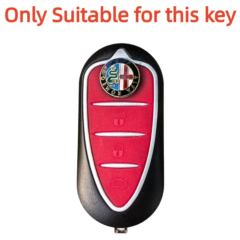 حافظة غطاء مفتاح من السيليكون لسيارة ألفا روميو جيوليتا أسطورة جونيور 4C روميو ميتو أسطورة 159 GTO GTA ملحقات سيارة التحكم عن بعد #2