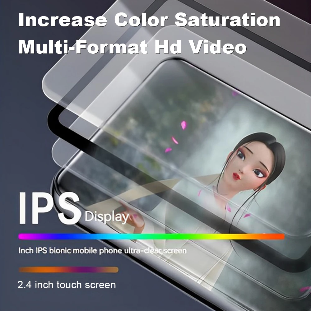 4GB 2.4 Inch Touch Screen Bluetooth 5.0 MP3 Player, HiFi Music Player with Speaker/FM Radio/Recorder/Ebook/Picture 2024 NEW