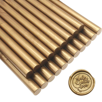 20pcs Vintage Gold Wax seal Sticks For Wax Sealing Stamps 13.4x1cm Sealing Wax Sticks for Glue Gun For Wedding Invitations