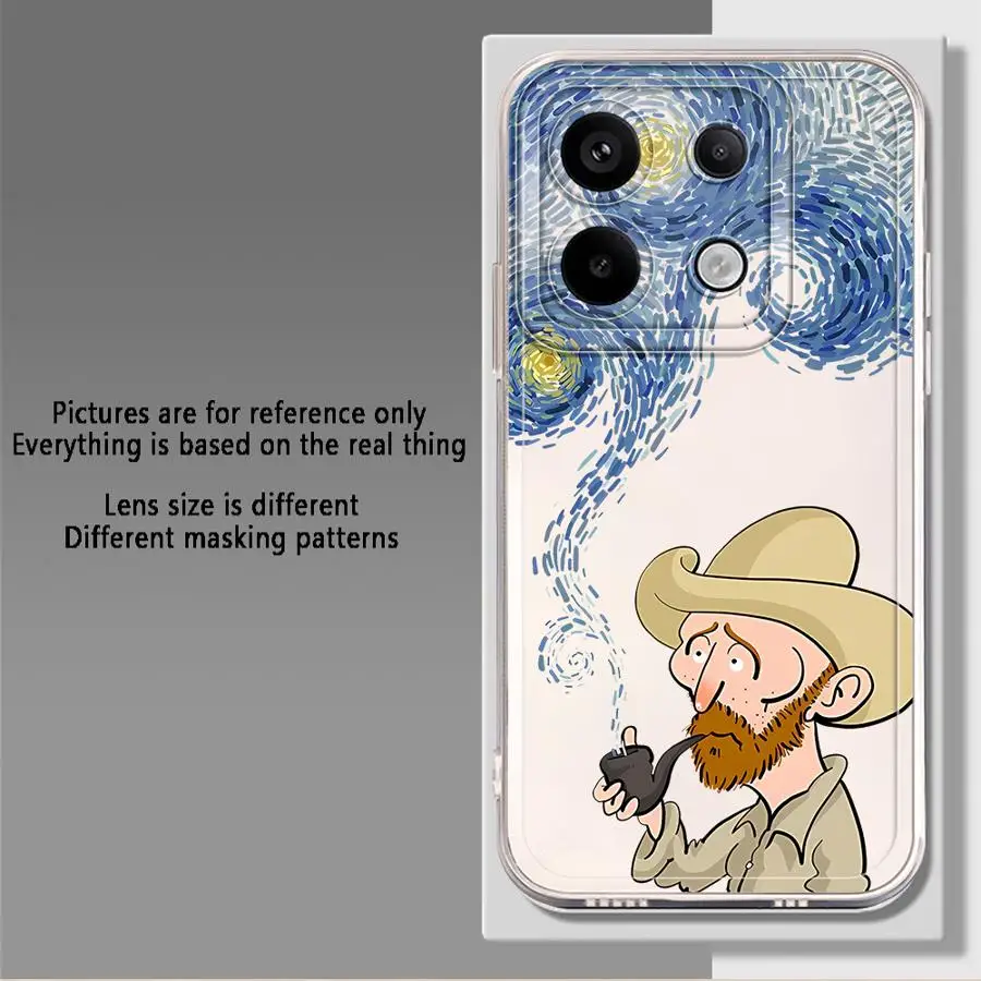 حافظة لهاتف Xiaomi Redmi Note 14C 11 10S 12 13C A4 12S 11S 9 9S 14 Pro Plus 13 Van Gogh Creativity